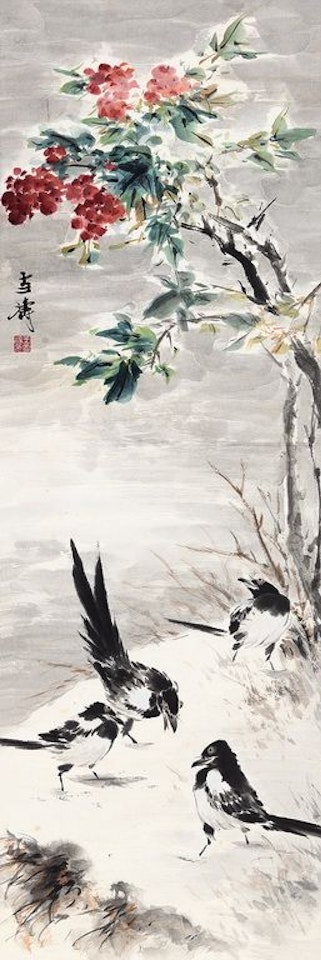 Magpies by Wang Xuetao