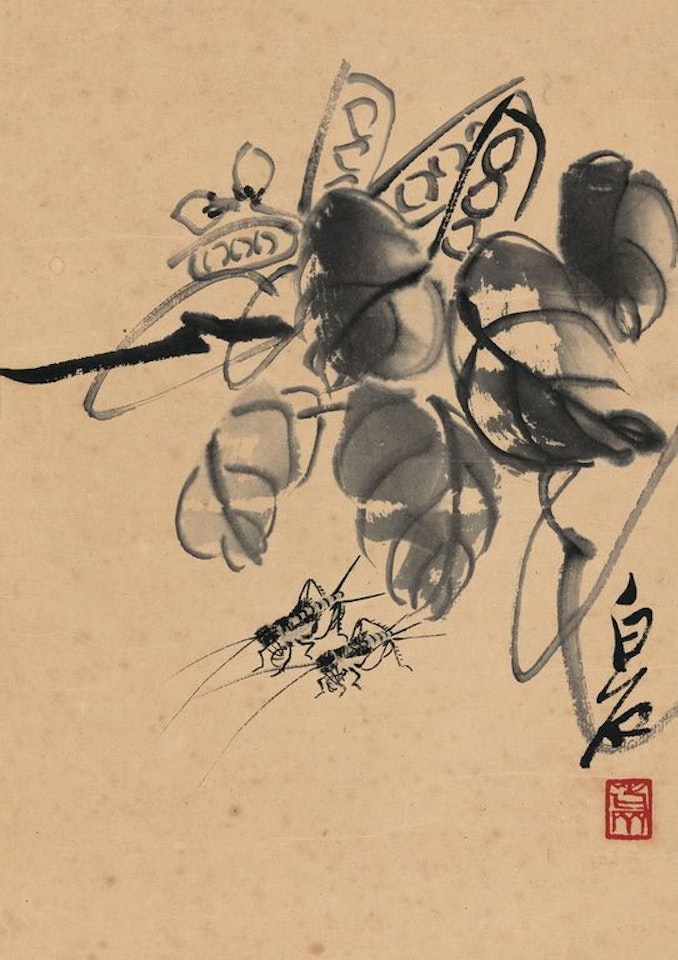 Pod And Cricket by Qi Baishi