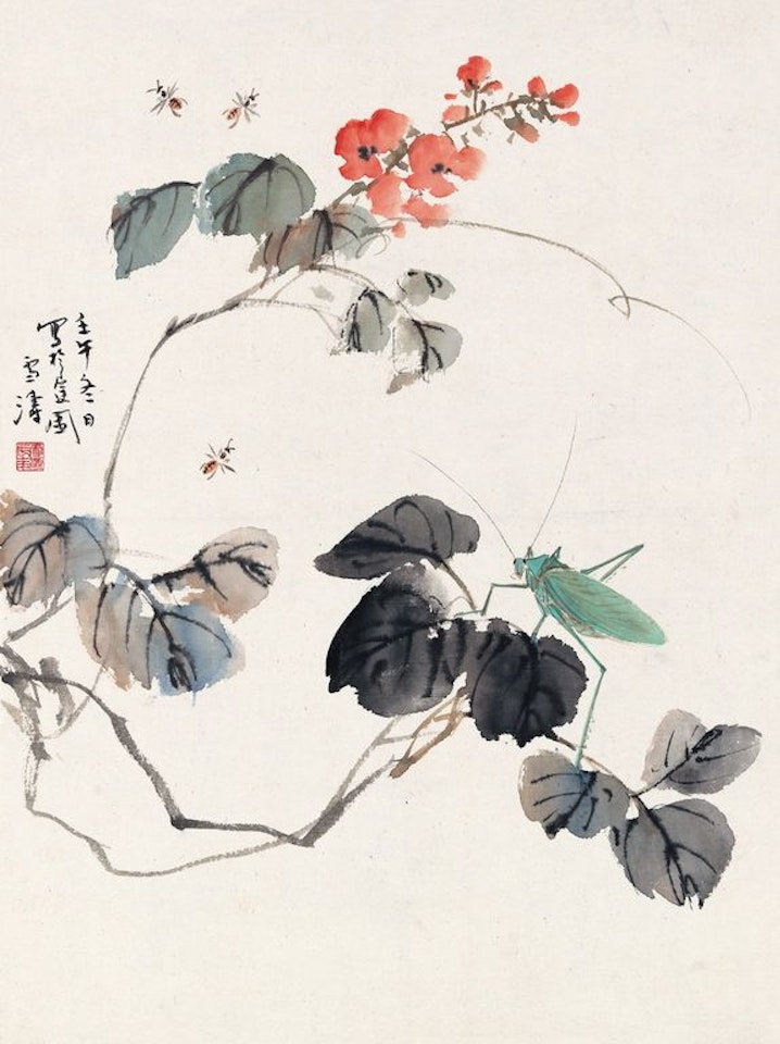 Flora And Insect by Wang Xuetao