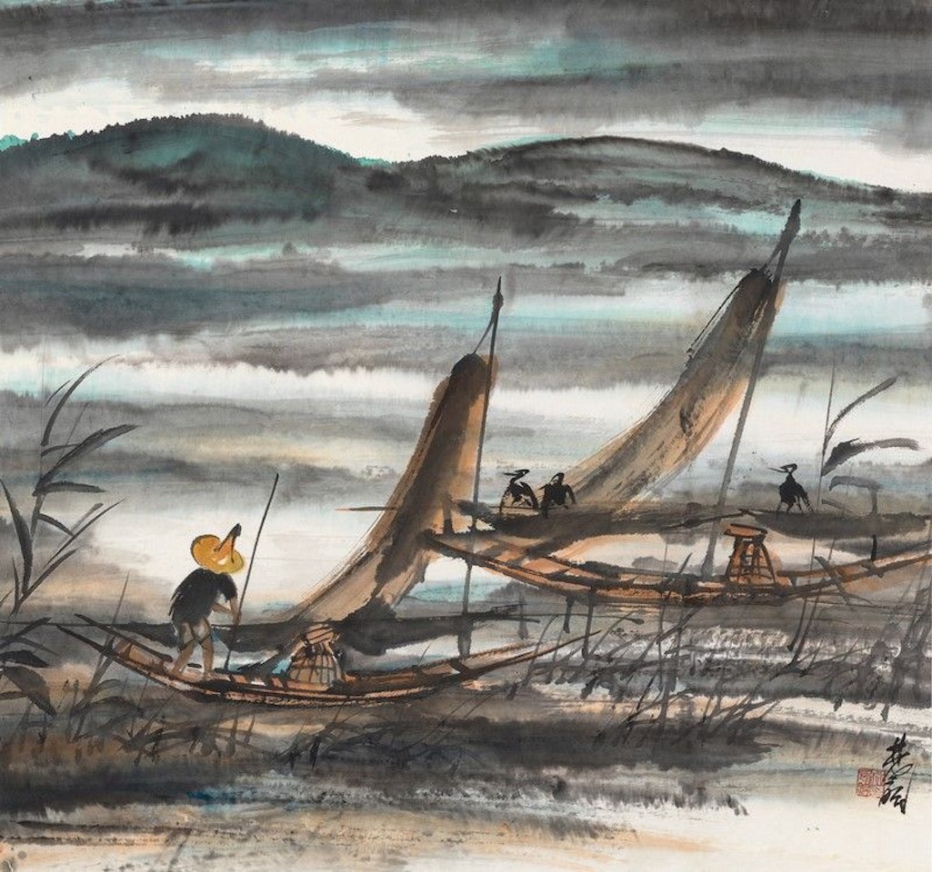 Landscape by Lin Fengmian