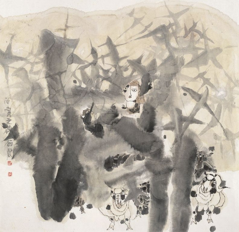 Figure Shepherd by Shi Hu