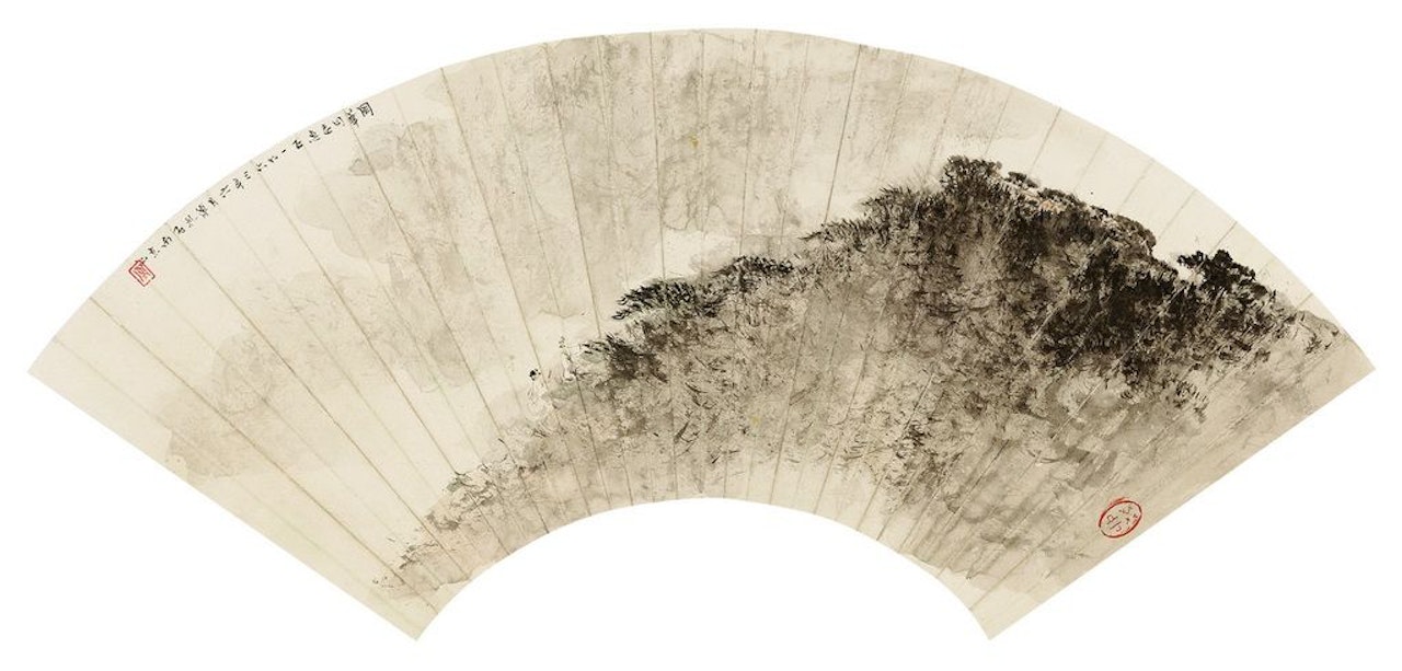 Wandering In Mountain by Fu Baoshi