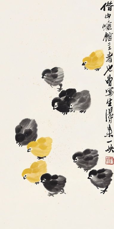 Chickens by Qi Baishi