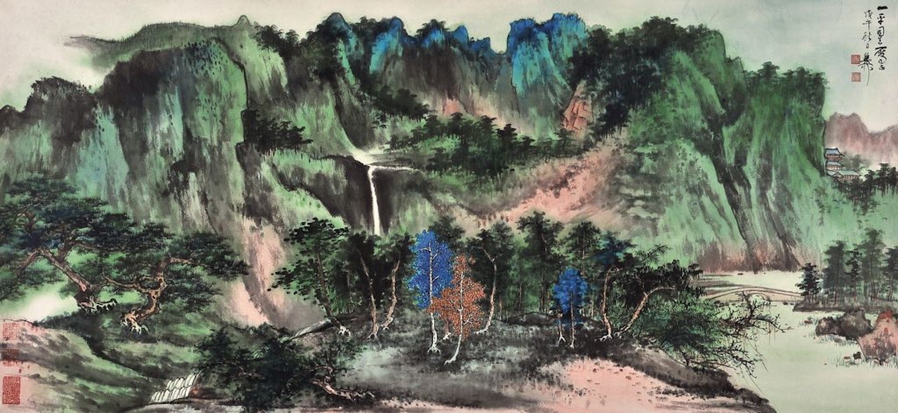 Landscape by Xie Zhiliu
