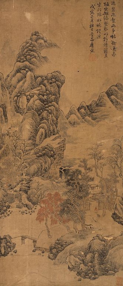 Villa autumn Intent by Tang Yin