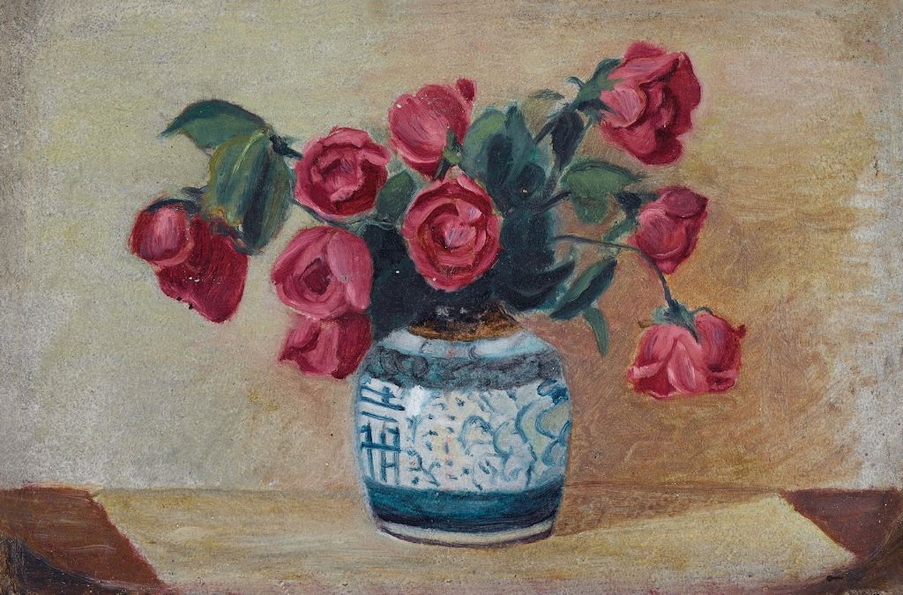Flowers in Vase by Lu Sibai