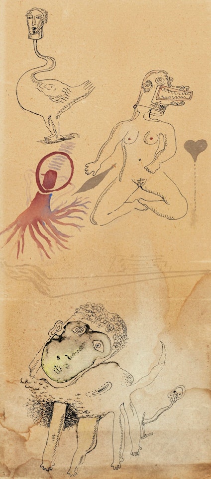 COMPOSITION AUX ANIMAUX SURRÉALISTES by Victor Brauner