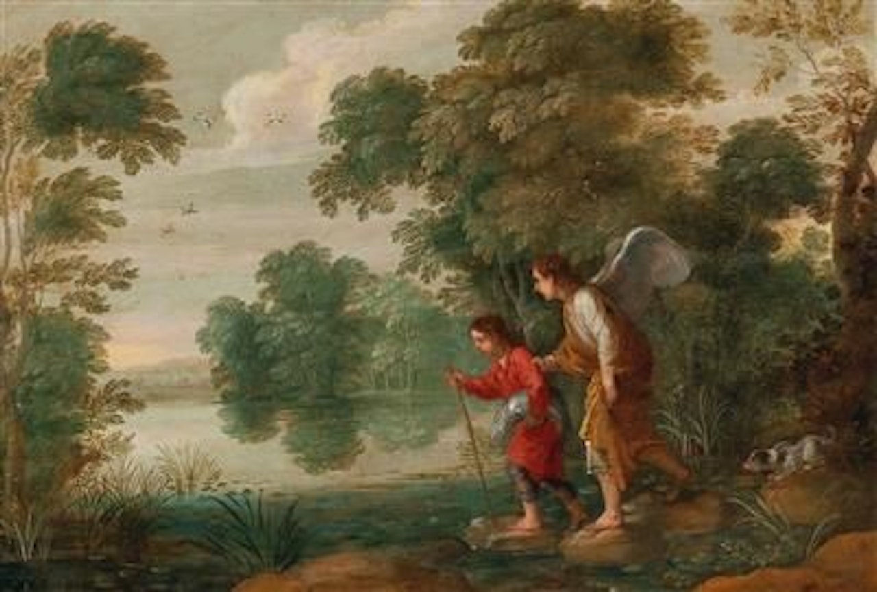 Tobias and the Angel by Adriaen van Stalbemt