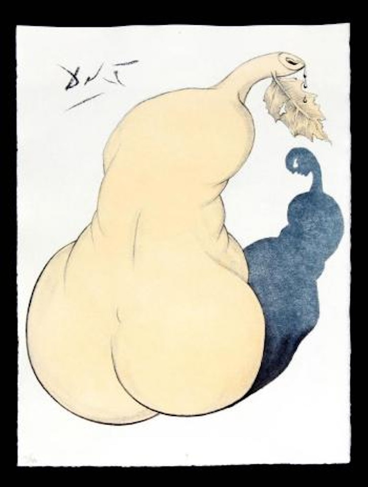 Pear and Nude Back ,
1967 by Salvador Dali