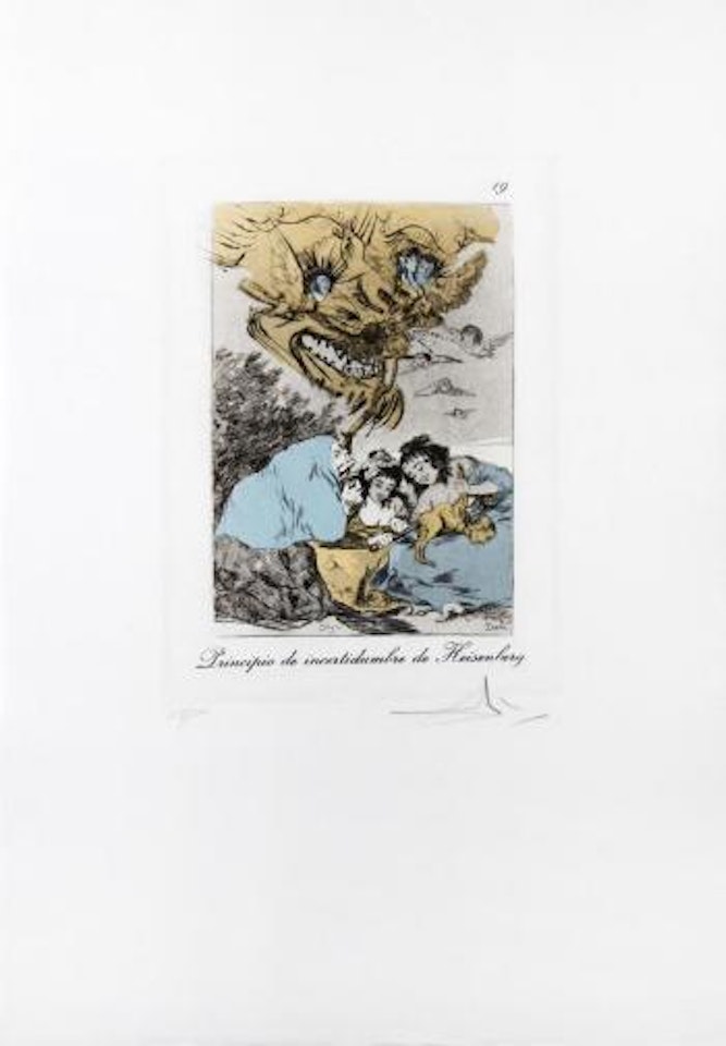 Principio de incertidumbre de Heisenberg ,
1977 by Salvador Dali