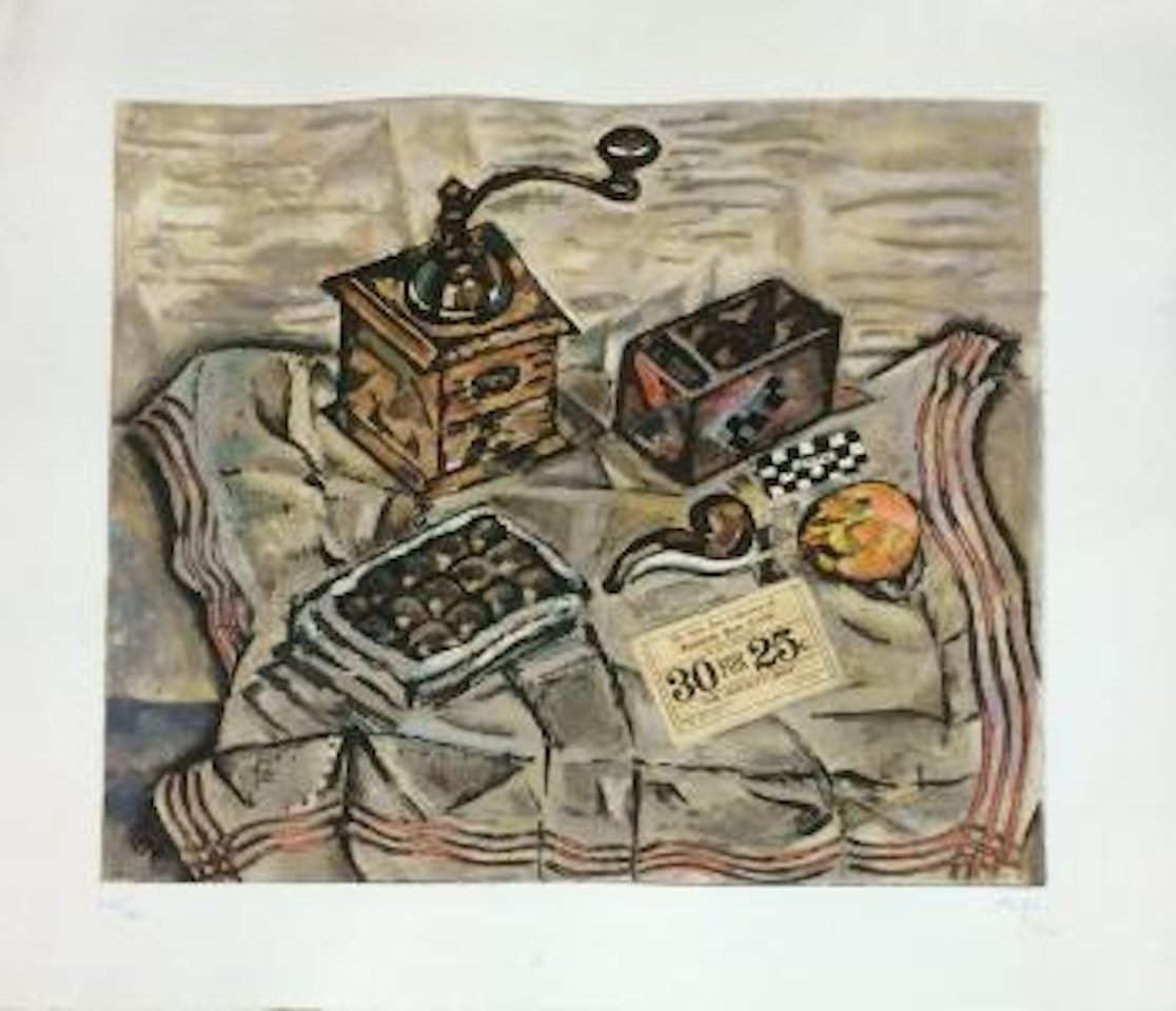 Le Moulin a Cafe (The Coffee Grinder) ,
1954 by Joan Miró
