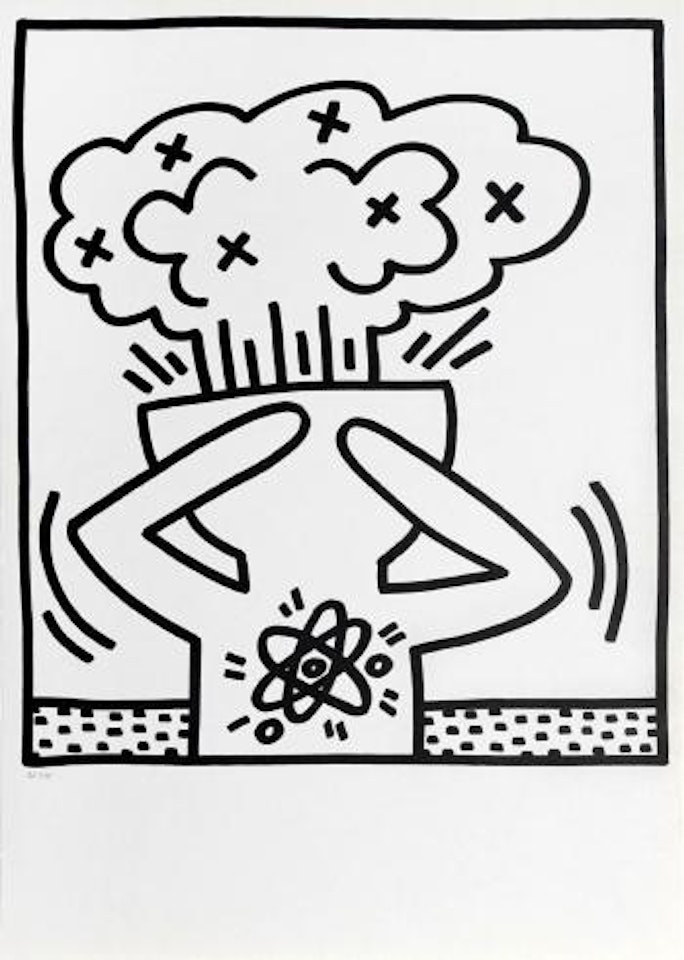 Untitled (from Lucio Amelio Gallery Portfolio) ,
1983 by Keith Haring