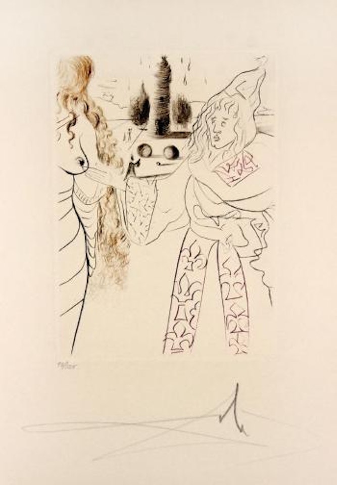 La femme adultere ,
1972 by Salvador Dali