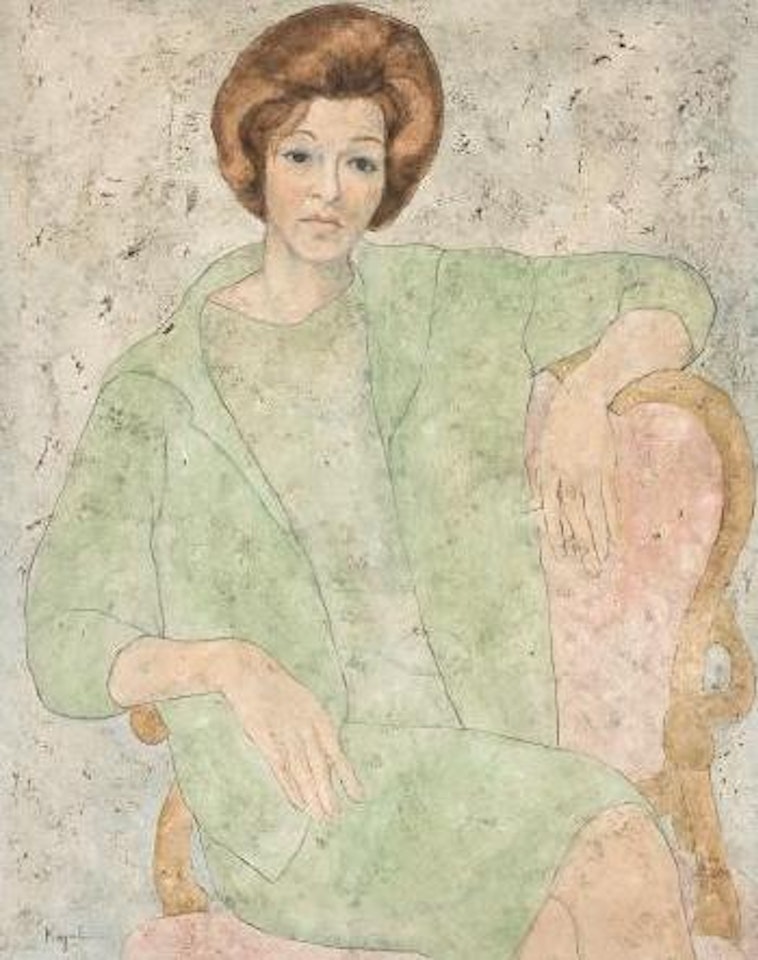 Portrait of Clarisse B. Kampel ,
1960 by Louai Kayali