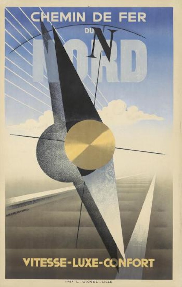 Chemin de Fer du Nord ,
1929 by Cassandre (Adolphe Jean-Marie Mouron)