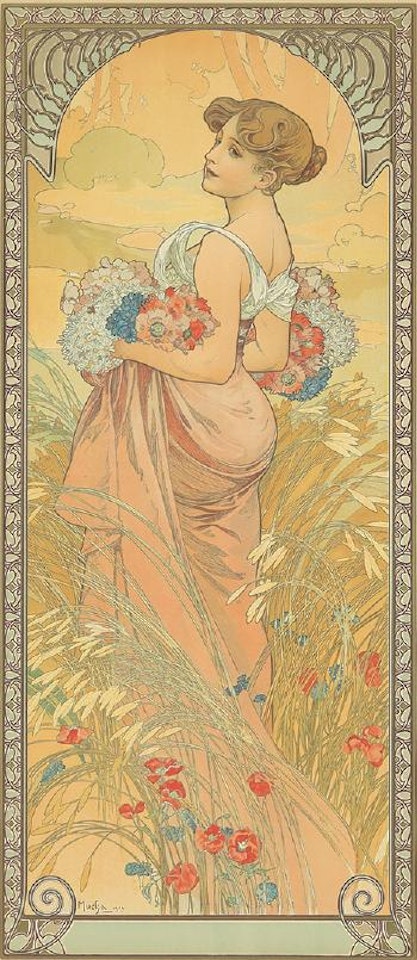 The Seasons / Summer ,
1900 by Alphonse Mucha