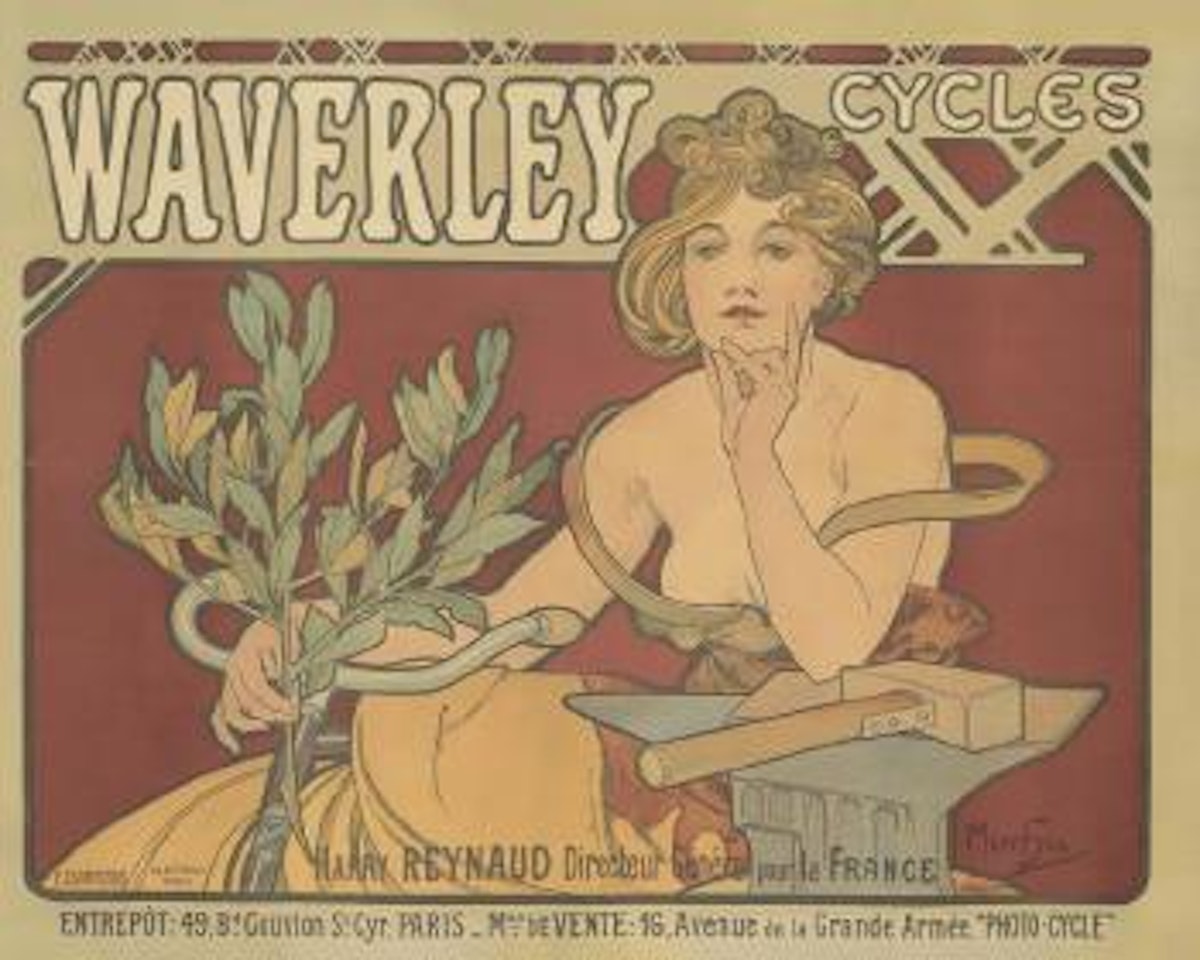 Waverley Cycles ,
1898 by Alphonse Mucha
