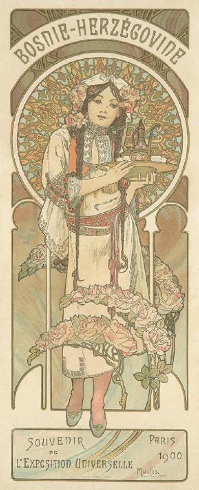 Bosnie-Herzegovine ,
1900 by Alphonse Mucha