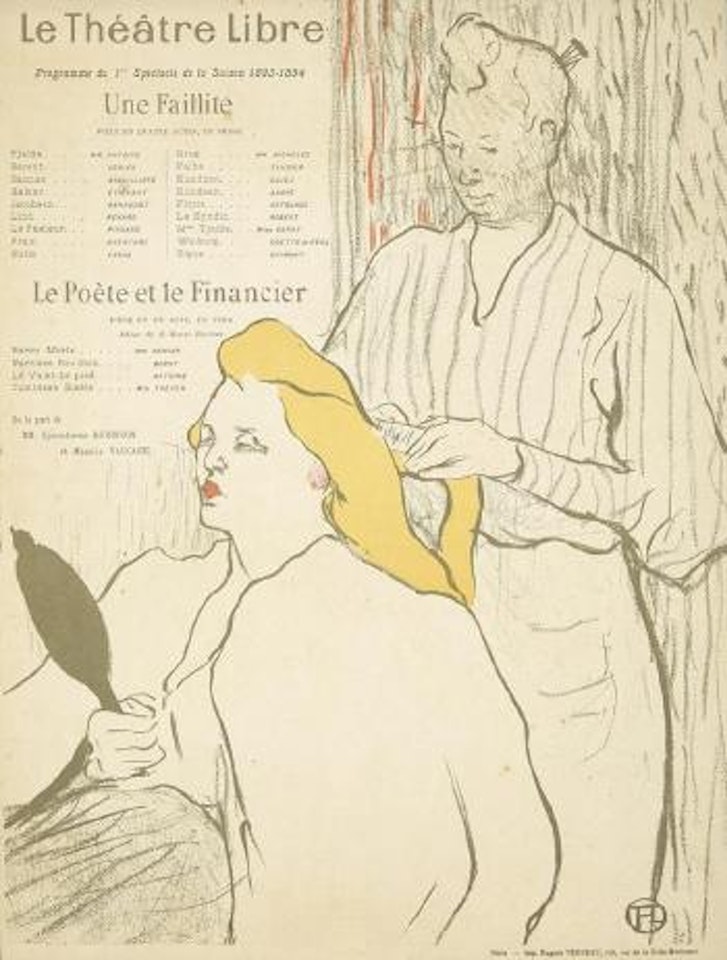 Le Théâtre Libre ,
1893 by Henri de Toulouse-Lautrec