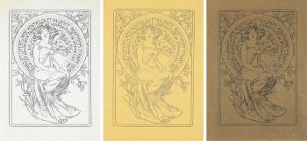Banquet/1er Mars ,
1898 by Alphonse Mucha