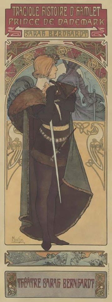 Hamlet ,
1899 by Alphonse Mucha