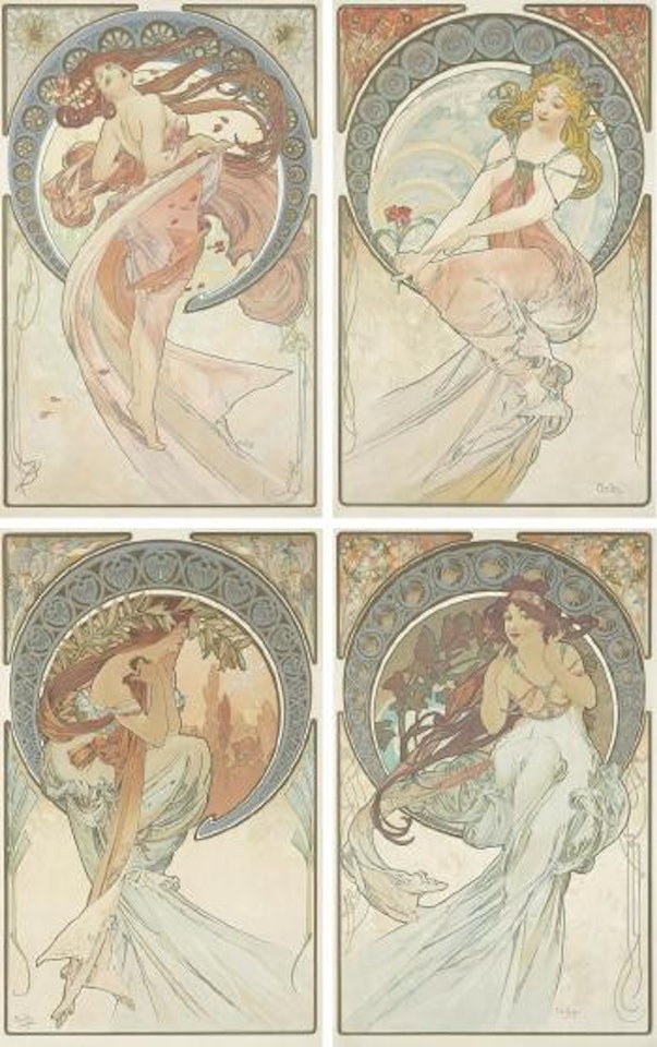 The Arts ,
1898 by Alphonse Mucha