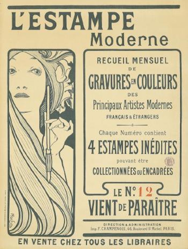 L'Estampe Moderne ,
1898 by Alphonse Mucha