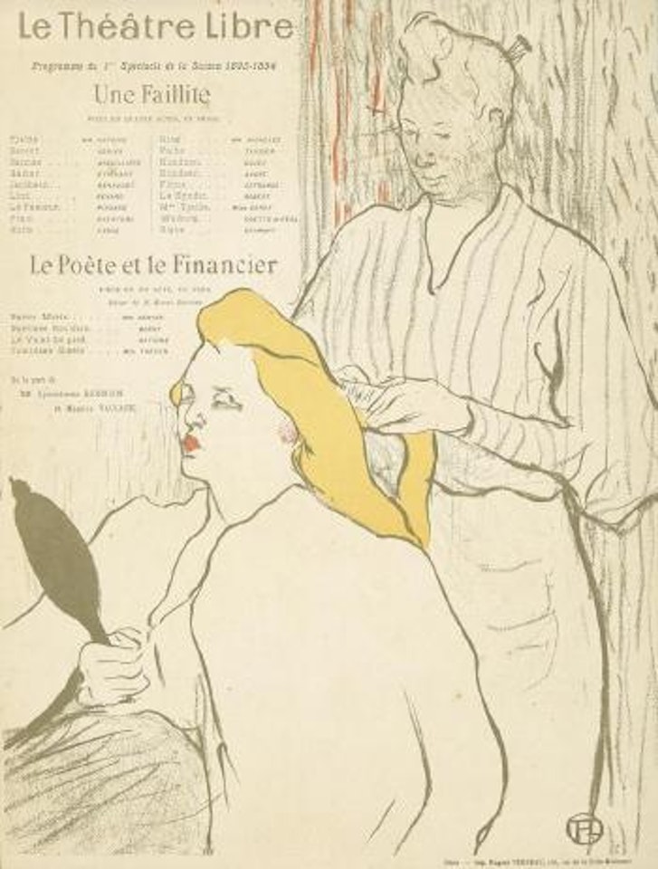Le Théâtre Libre ,
1893 by Henri de Toulouse-Lautrec