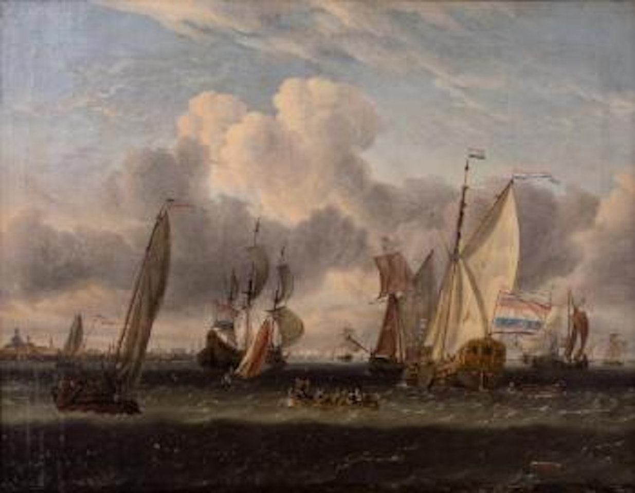 Dutch seascape , by Abraham Storck