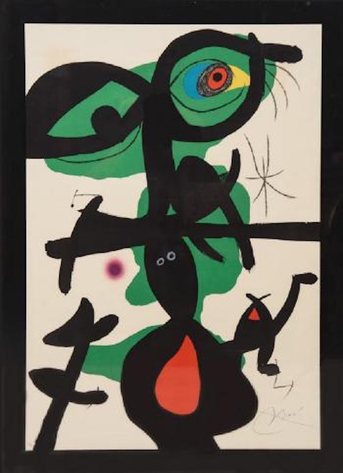 Ode a Joan Miro (Plate IX) ,
Circa
1973 by Joan Miró
