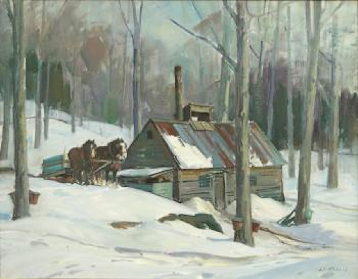 The sugar orchard , by Aldro Thompson Hibbard