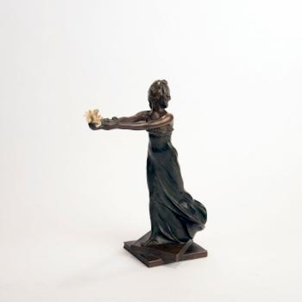 Figurative oil lamp ,
Circa
1900 by Gustav Gurschner