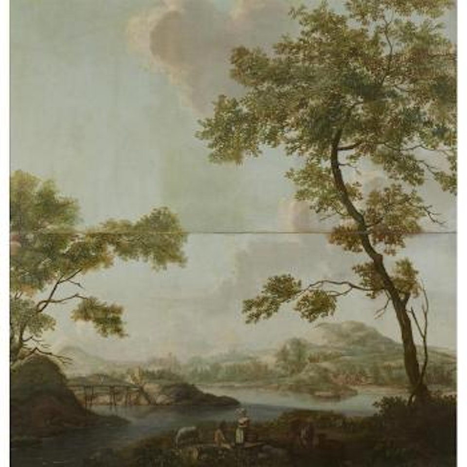 Extensive Mountainous River Landscape , by Dutch School