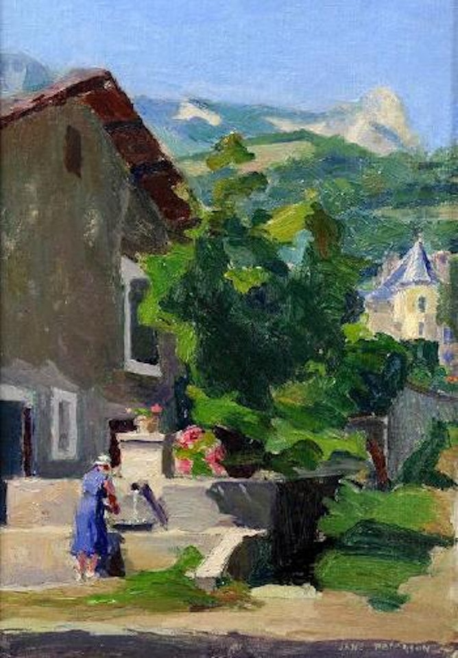 Landscape near St. Paul de Vence, France , by Jane Peterson