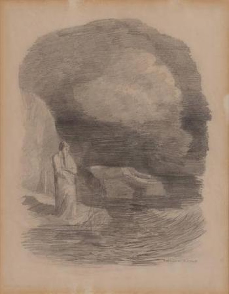 A Man Standing Beside the Sea , by Odilon Redon