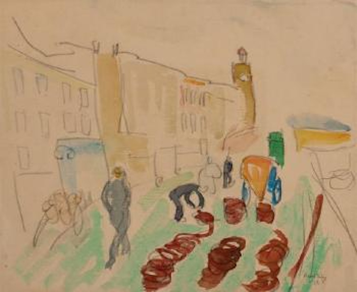 Promenade sur les Quais ,
1908 by Raoul Dufy