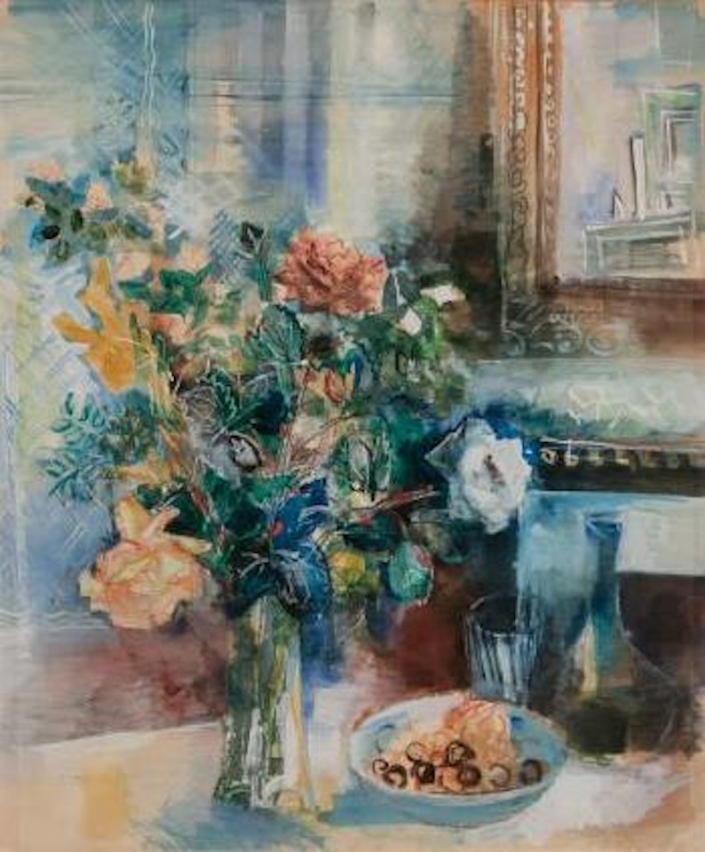 Coupe de Fruits et Bouquet de Fleurs a L'atelier ,
1924 by Jean Dufy
