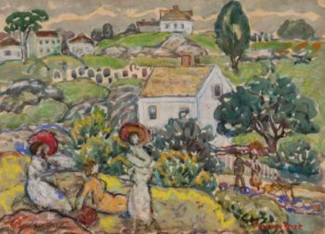 Farm House near Annisquam, Massachusetts ,
Circa
1916
-
1919 by Maurice Prendergast