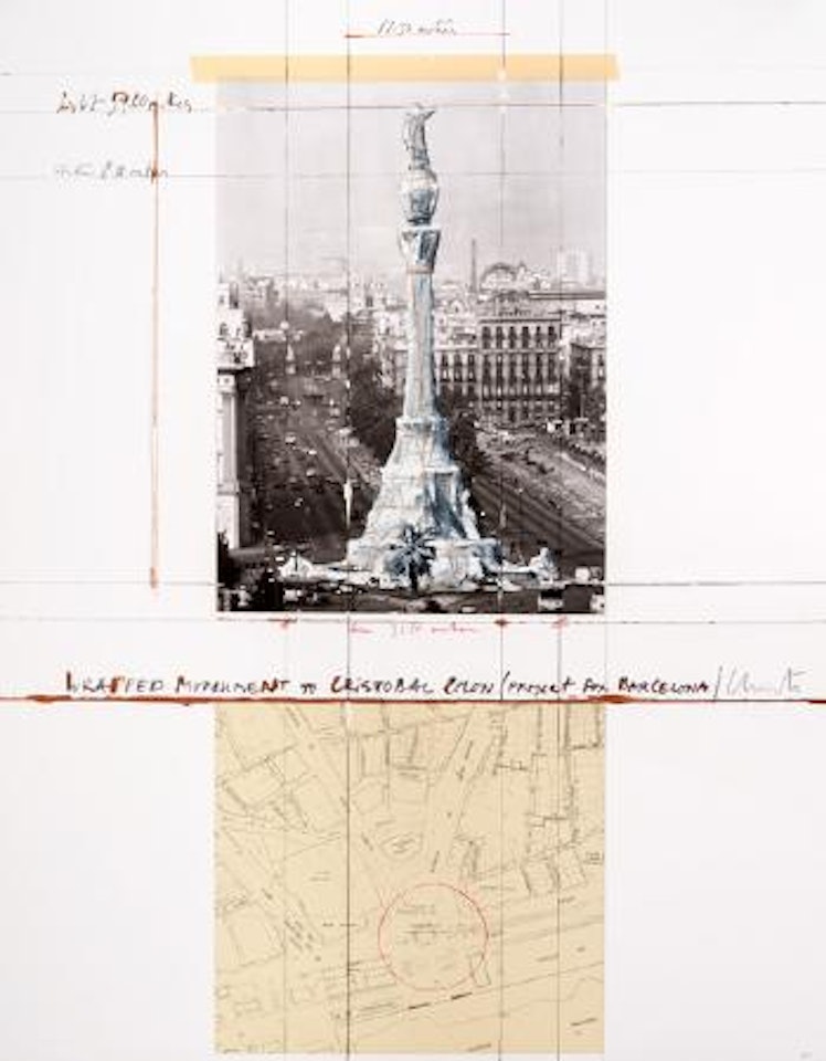 Verpacktes Kolumbus-denkmal, Projekt Für Barcelona ,
1972 by Christo