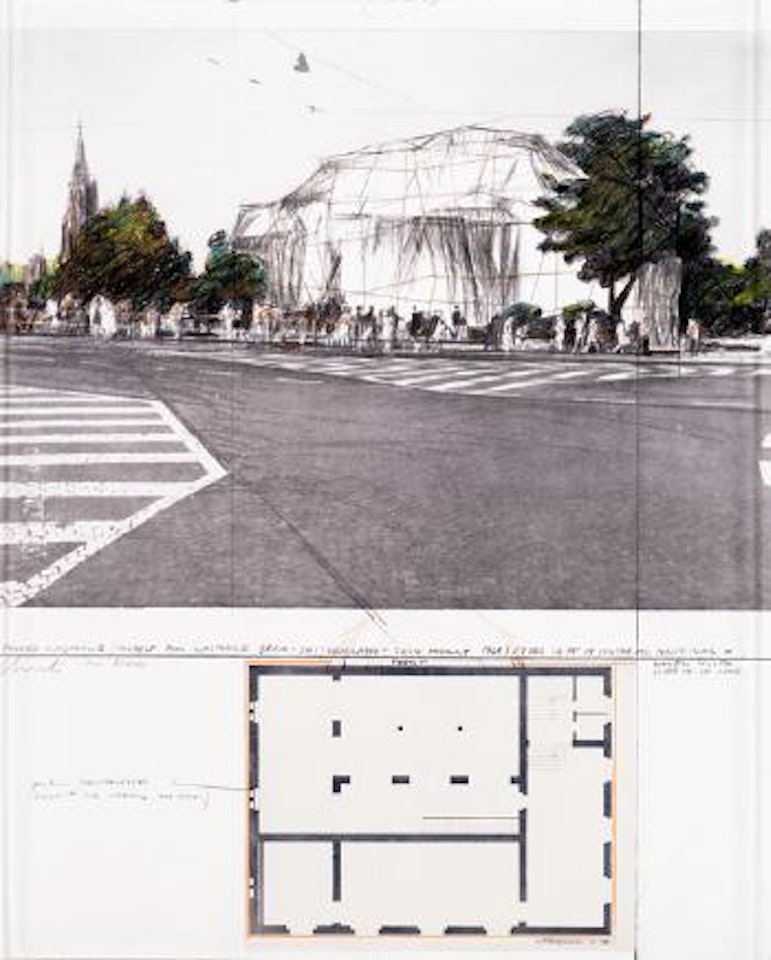 Verpackte Kunsthalle Bern.Projekt ,
1972 by Christo