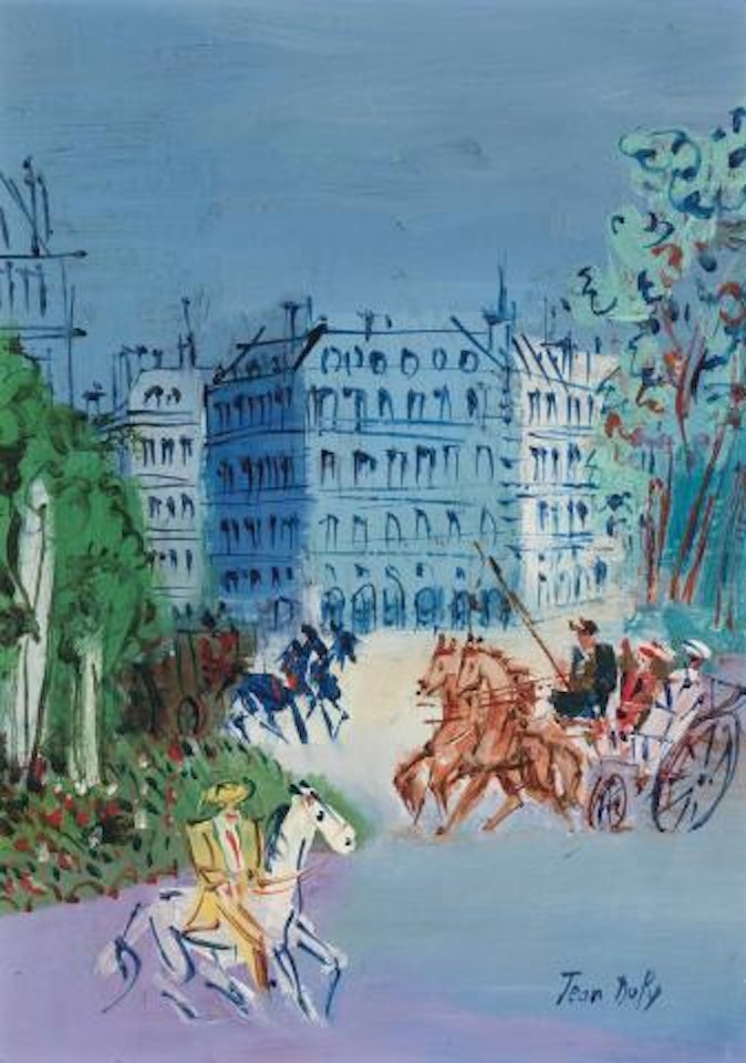 Caleches et Cavaliers , by Jean Dufy