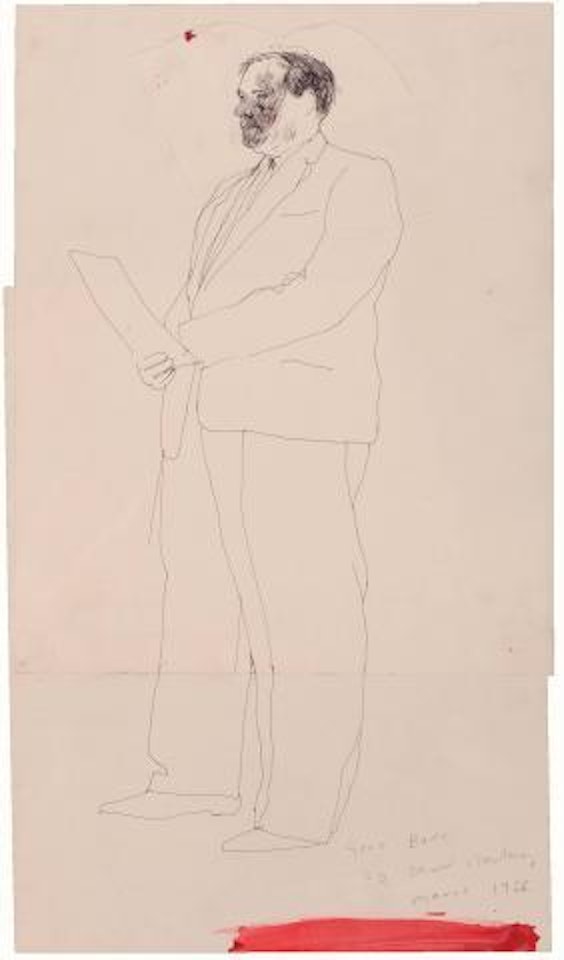 Gene Baro ,
1966 by David Hockney