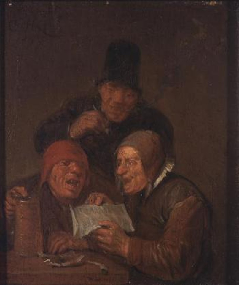 Boors Singing in a Tavern ,
1697 by Egbert van Heemskerk III
