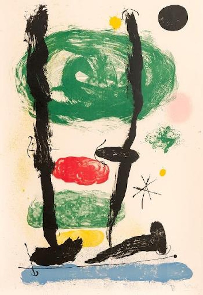 Spanish Les Guetteurs ,
1964 by Joan Miró