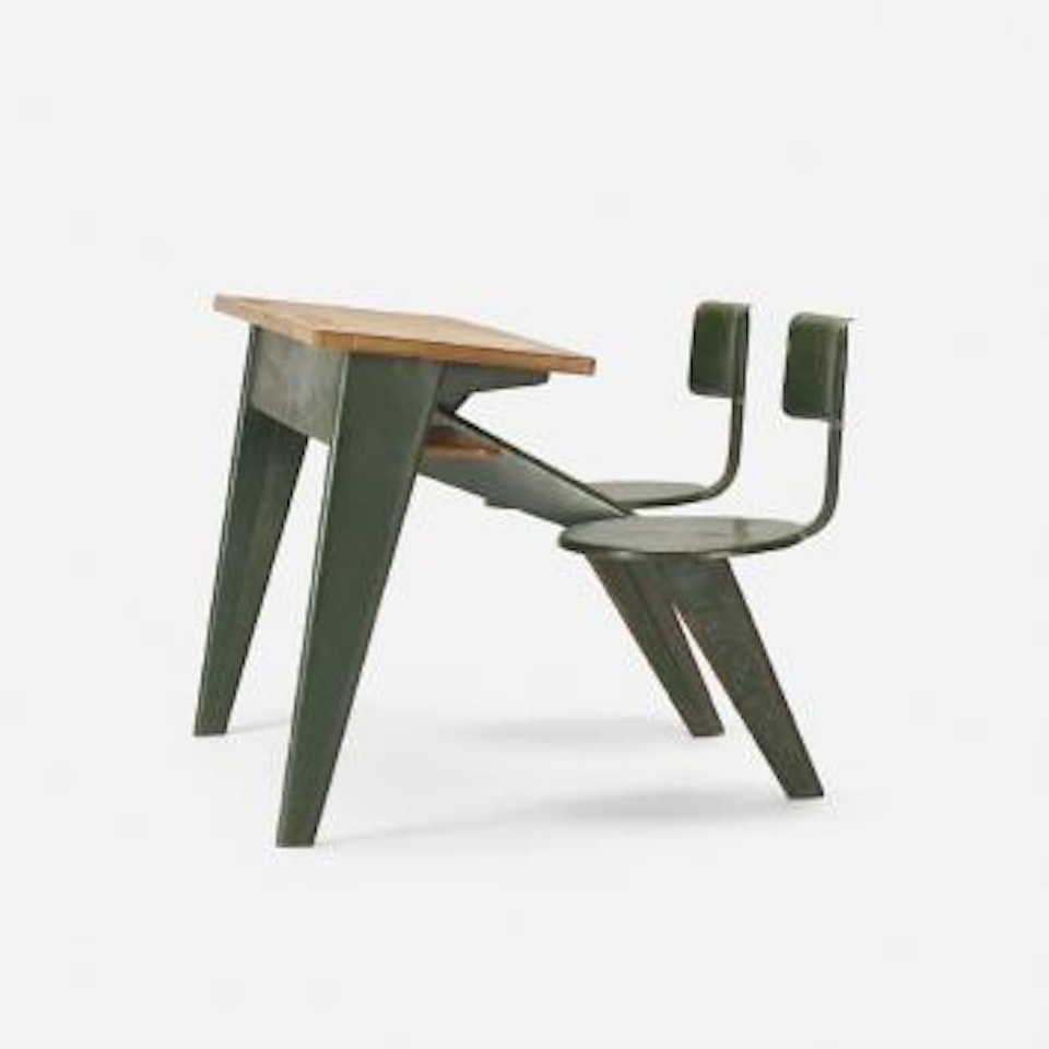 School desk ,
1946 by Jean Prouvé