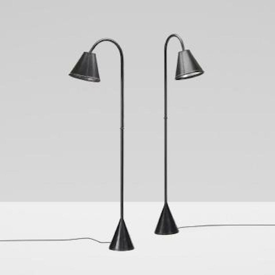 Floor lamps ,
Circa
1950 by Jacques Adnet
