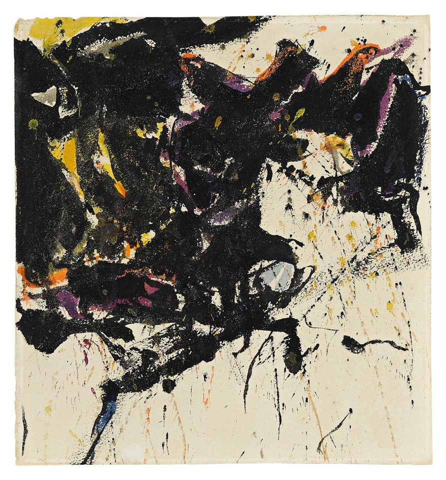 THE YELLOW AND WHITE SQUARE by Sam Francis