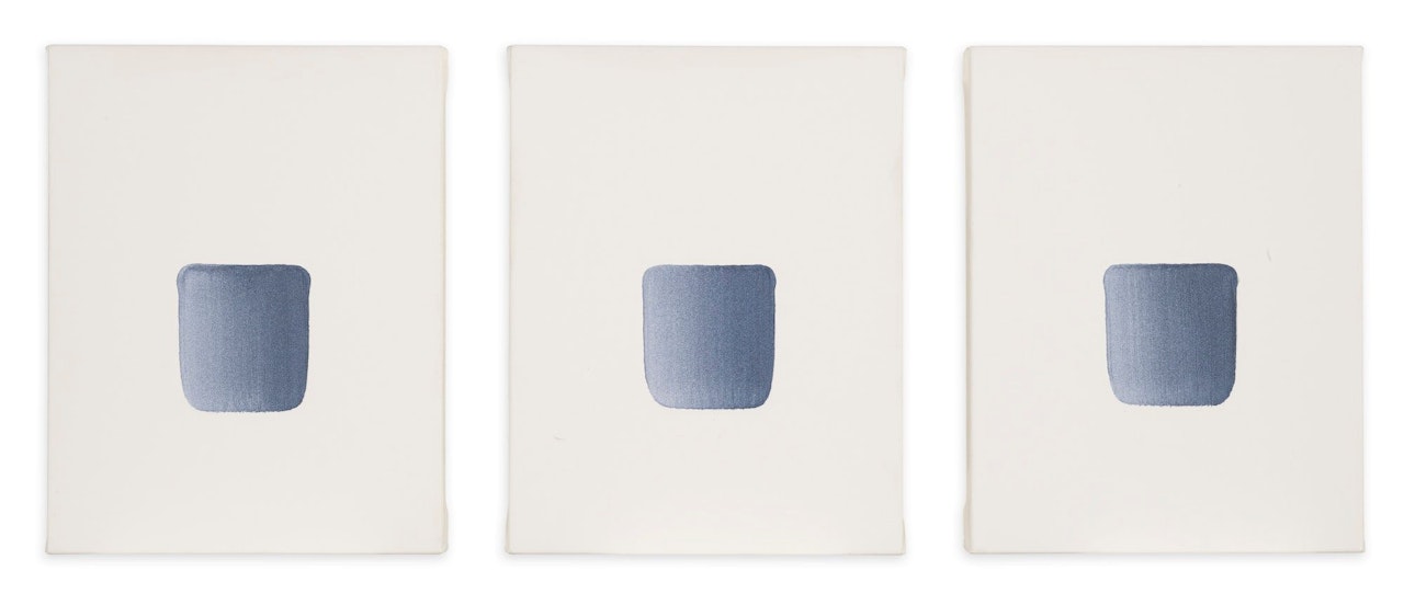 DIALOGUE I-III [TRIPTYCH] by Lee Ufan