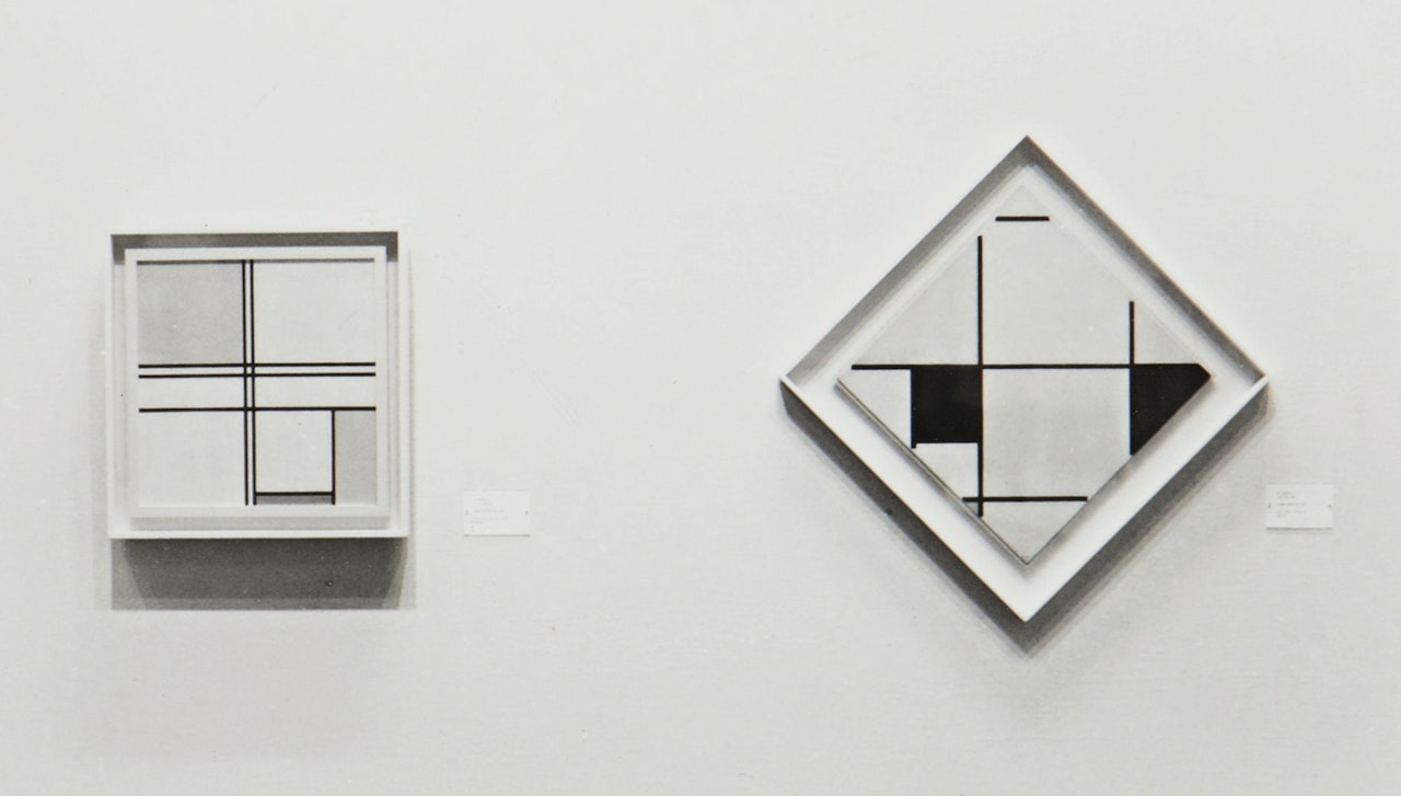 TWO MONDRIANS: AT THE ART INSTITUTE OF CHICAGO by Louise Lawler