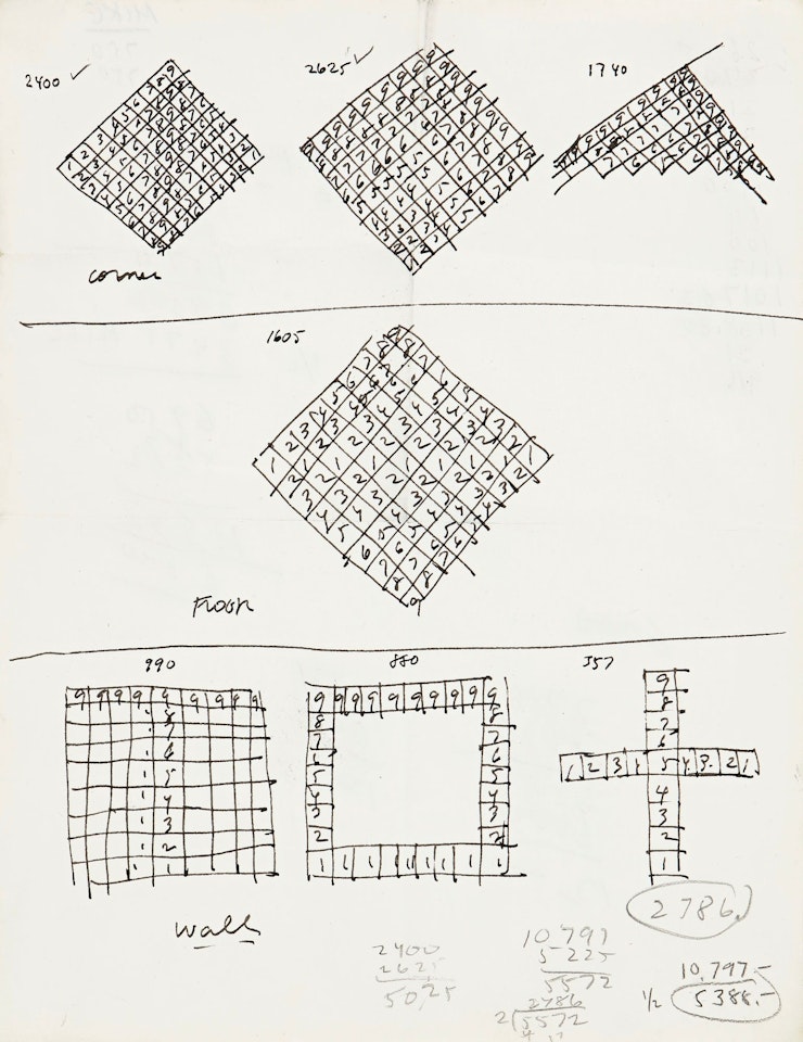 WORKING DRAWING #1 by Sol LeWitt